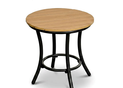 Pamapic Aluminum and Plastic-Wood Outdoor Dining Table Set Pamapic