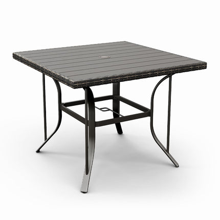 Pamapic Outdoor Dining Table with 4 Swivel Chairs (5 Pieces) Pamapic