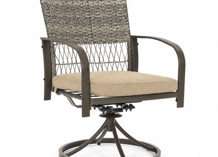Pamapic Outdoor Dining Table with 4 Swivel Chairs (5 Pieces) Pamapic