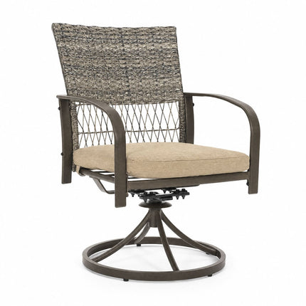 Pamapic Outdoor Dining Table with 4 Swivel Chairs (5 Pieces) Pamapic