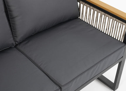 Pamapic 4 Pieces Modern Patio Conversation Sets with Cushion Pamapic