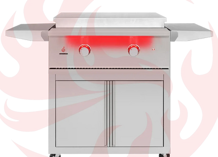 TrueFlame 30-Inch Freestanding Gas Commercial Style Flat Top Griddle Designing Backyards
