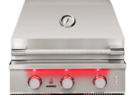 TrueFlame 25-Inch 3-Burner Built-In Gas Grill Designing Backyards