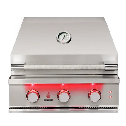 TrueFlame 25-Inch 3-Burner Built-In Gas Grill Designing Backyards