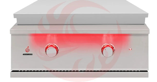 TrueFlame 30-Inch Built-In Gas Commercial Style Flat Top Griddle Designing Backyards