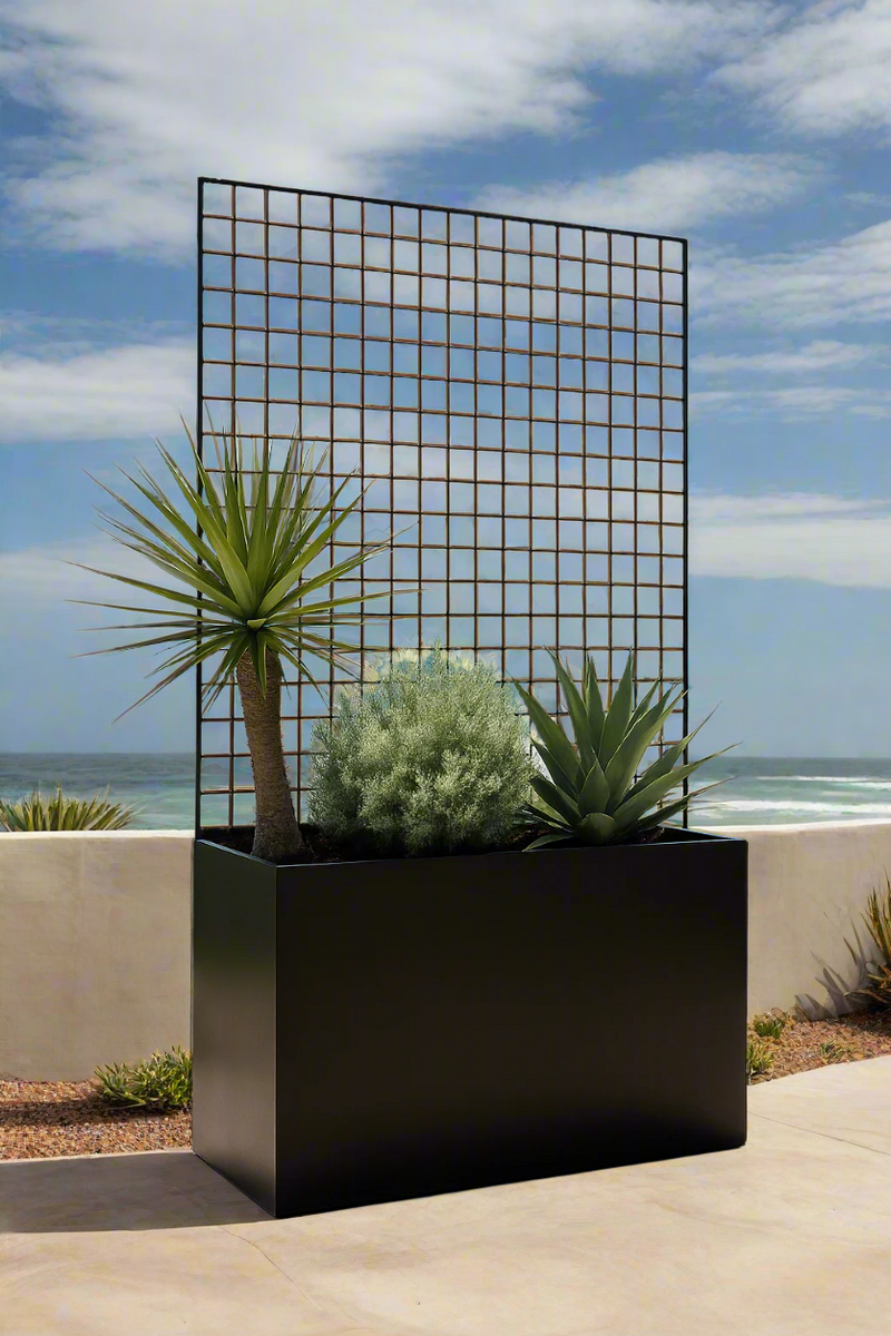 Steel Edge Planter with Trellis - Grow Your Garden Empire!