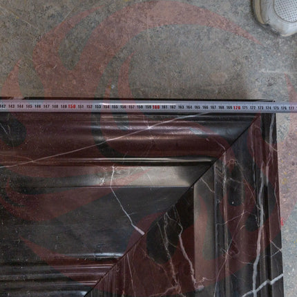 Toros Black Marble Hand-carved Fireplace Mantel Polished (W)49" (H)69" - Phoenix Fire Art Store