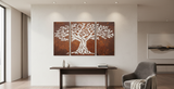 Laser-Cut Tree of Life Corten Steel Modular Panel Set - FREE SHIPPING