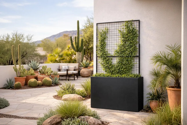 Steel Edge Planter with Trellis - FREE SHIPPING! MK Design Elements