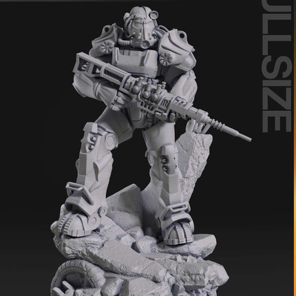 Fallout T-60 Power Armor Bust - 1:10 Scale 75mm