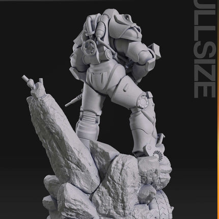 Fallout T-60 Power Armor Bust - 1:10 Scale 75mm