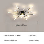 C style - 12 heads / gold / Neutral light