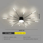 B style - 12 heads / gold / Neutral light