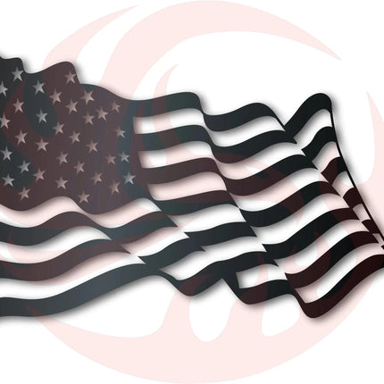 Metal American Flag Wall Art | Metal USA Sign | Indoor Outdoor | Up to 46" | Over 20 Color Options - Phoenix Fire Art Store