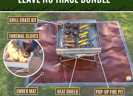 Portable Fire Pit Kit - Leave No Trace Bundle - Phoenix Fire Art Store