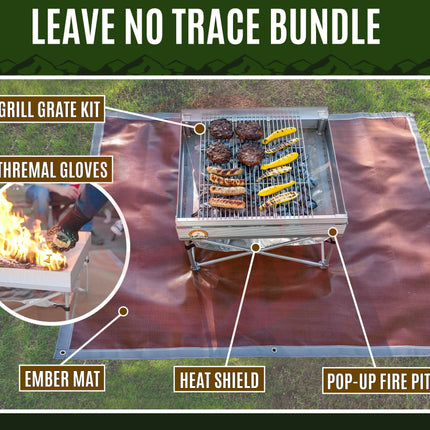 Portable Fire Pit Kit - Leave No Trace Bundle - Phoenix Fire Art Store