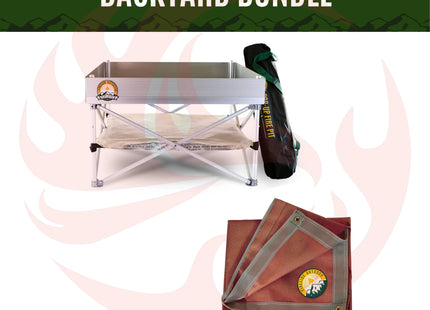Backyard Fire Pit Bundle – Pop-Up Pit & Heat Shield - Phoenix Fire Art Store