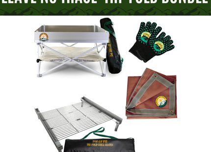 Portable Fire Pit Kit - Leave No Trace Bundle - Phoenix Fire Art Store