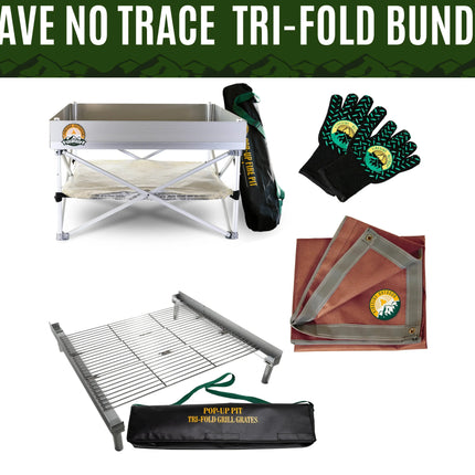 Portable Fire Pit Kit - Leave No Trace Bundle - Phoenix Fire Art Store