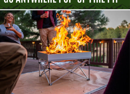 Backyard Fire Pit Bundle – Pop-Up Pit & Heat Shield - Phoenix Fire Art Store