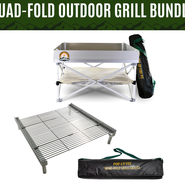 Outdoor Quad-Fold Grill Bundle