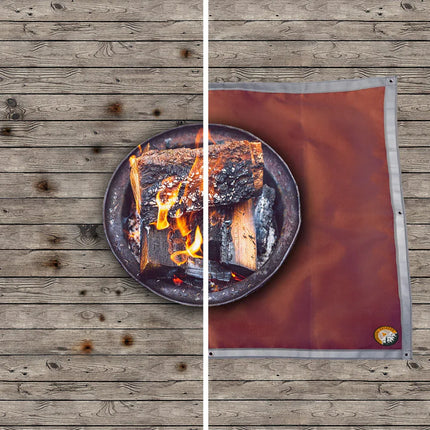 Fireproof Ground Mat – Ember Mat for Fire Pit & Grill Protection - Phoenix Fire Art Store