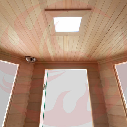 Blisspod, Vienna, Corner Spacious Far Infrared Sauna Canadian Hemlock Ultra Low EMF, 12 Heaters, 4-5 Persons zoppinh