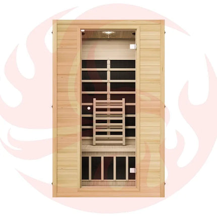 Blisspod, Vienna, Far Infrared Sauna Canadian Hemlock Very Low EMF Sauna, 4 Heaters – 2 Persons zoppinh