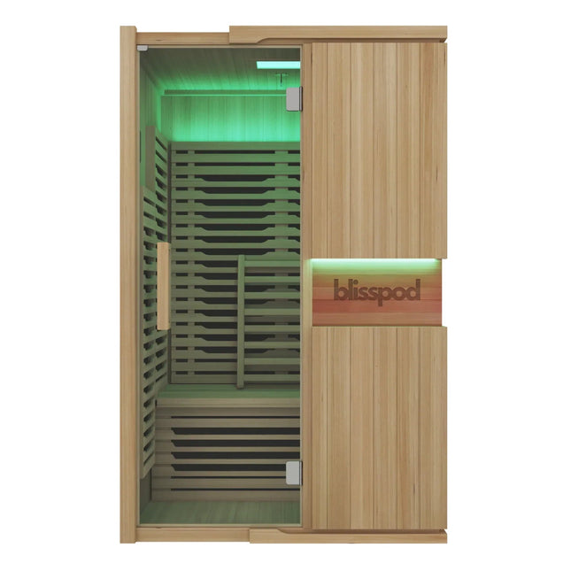 Blisspod | Milano | Full Spectrum Sauna Canadian Hemlock Ultra Low EMF | 6 Far Infrared & Red Glass Heater & Chromotherapy | 2 Person zoppinh