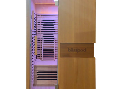 Blisspod | Milano | Full Spectrum Sauna Canadian Hemlock Ultra Low EMF | 6 Far Infrared & Red Glass Heater & Chromotherapy | 2 Person zoppinh