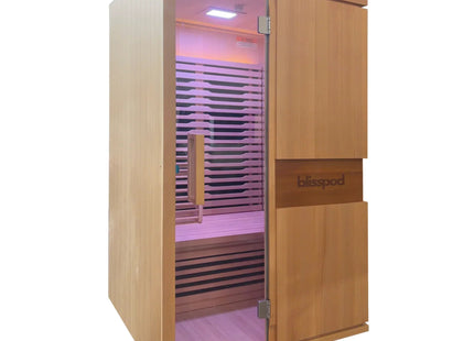 Blisspod | Milano | Full Spectrum Sauna Canadian Hemlock Ultra Low EMF | 6 Far Infrared & Red Glass Heater & Chromotherapy | 2 Person zoppinh
