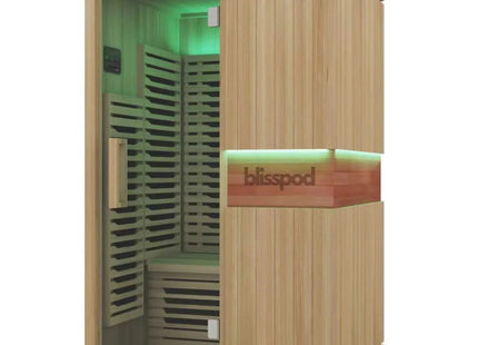 Blisspod | Milano | Full Spectrum Sauna Canadian Hemlock Ultra Low EMF | 6 Far Infrared & Red Glass Heater & Chromotherapy | 2 Person zoppinh