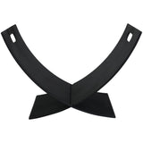 30" Black Steel Firewood Rack - Indoor/Outdoor Log Storage That Won't Ghost You