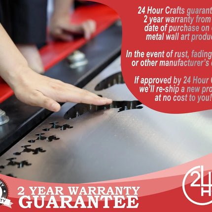 Metal Triquetra Wall Art - Metal Celtic Sign - 14 Color Options