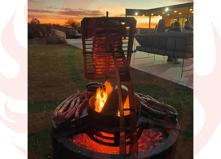 Tromen Duomo Ceibo Firepit Grill | Open Fire Argentine Grill - Phoenix Fire Art Store