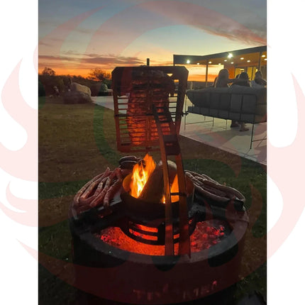 Tromen Duomo Ceibo Firepit Grill | Open Fire Argentine Grill - Phoenix Fire Art Store
