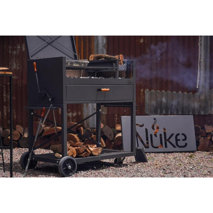 Nuke Delta Argentine Charcoal Grill – 45" Freestanding BBQ