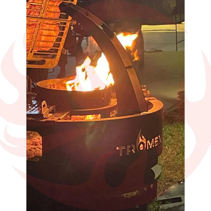 Tromen Duomo Ceibo Firepit Grill | Open Fire Argentine Grill - Phoenix Fire Art Store