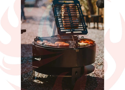 Tromen Duomo Ceibo Firepit Grill | Open Fire Argentine Grill - Phoenix Fire Art Store