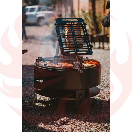 Tromen Duomo Ceibo Firepit Grill | Open Fire Argentine Grill - Phoenix Fire Art Store