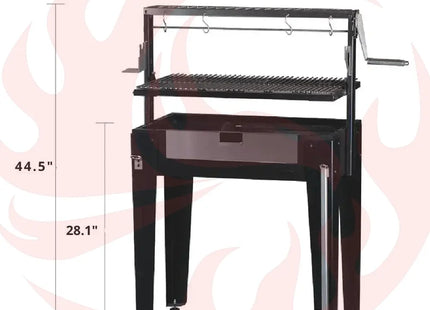 Bosca Maiten Freestanding Santa Maria Charcoal Grill - Phoenix Fire Art Store