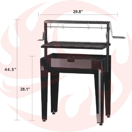 Bosca Maiten Freestanding Santa Maria Charcoal Grill - Phoenix Fire Art Store