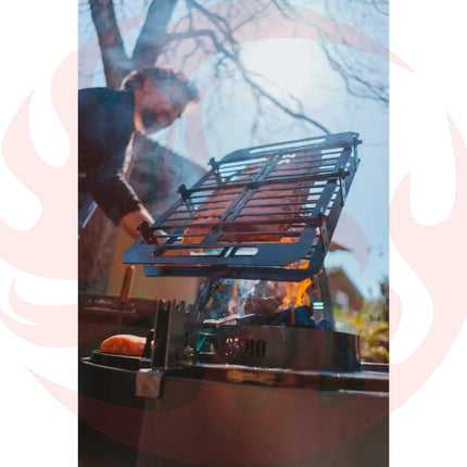 Tromen Duomo Ceibo Firepit Grill | Open Fire Argentine Grill - Phoenix Fire Art Store