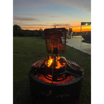 Tromen Duomo Ceibo Firepit Grill | Open Fire Argentine Grill - Phoenix Fire Art Store