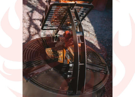 Tromen Duomo Ceibo Firepit Grill | Open Fire Argentine Grill - Phoenix Fire Art Store