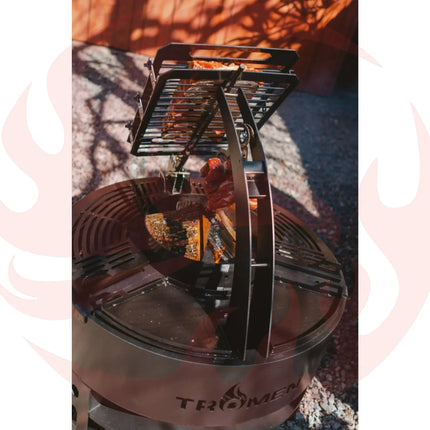 Tromen Duomo Ceibo Firepit Grill | Open Fire Argentine Grill - Phoenix Fire Art Store