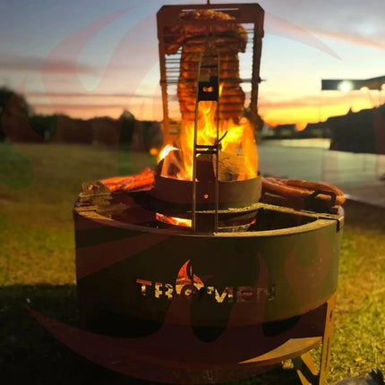 Tromen Duomo Ceibo Firepit Grill | Open Fire Argentine Grill - Phoenix Fire Art Store