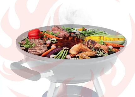 Arteflame Two-Piece Flat-Top Insert — Fits Weber® Kettle Charcoal Grills (Griddle Ring + Center Grill Grate) - Phoenix Fire Art Store
