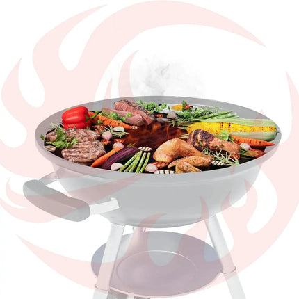 Arteflame Two-Piece Flat-Top Insert — Fits Weber® Kettle Charcoal Grills (Griddle Ring + Center Grill Grate) - Phoenix Fire Art Store