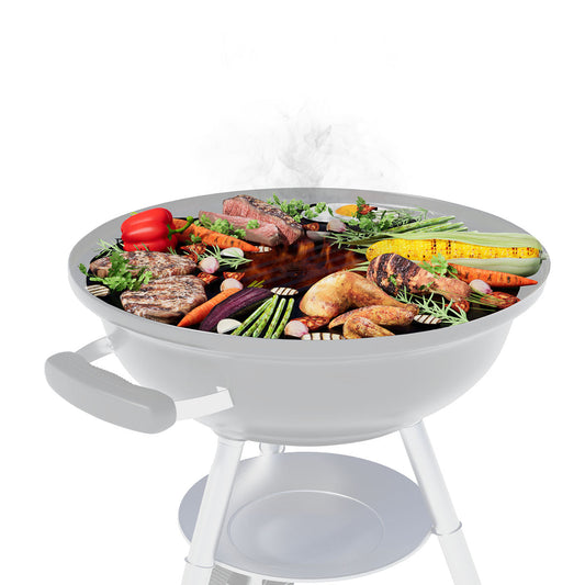 Arteflame Two-Piece Flat-Top Insert — Fits Weber® Kettle Charcoal Grills (Griddle Ring + Center Grill Grate) - Phoenix Fire Art Store